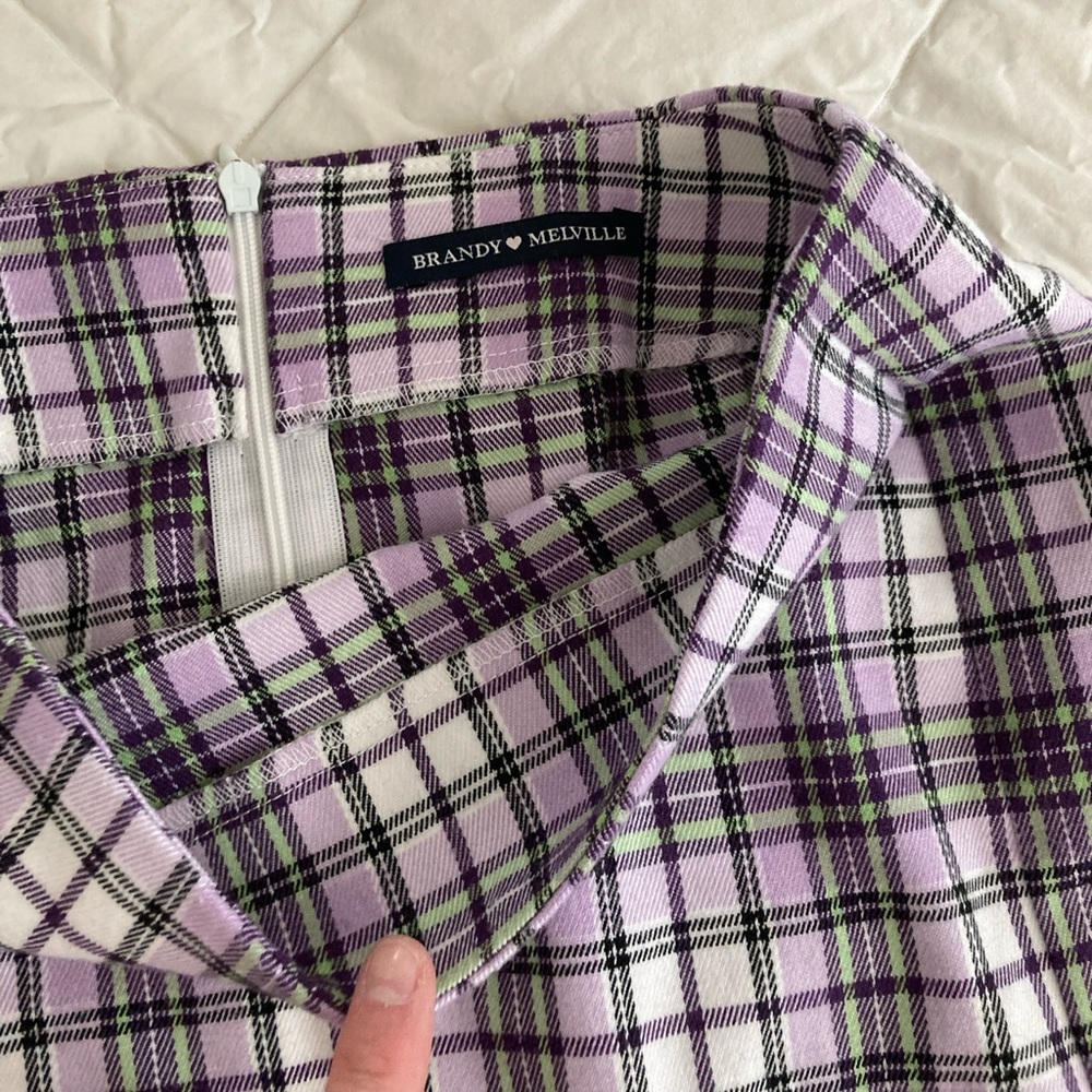 Small Brandy Melville plaid mini skirt
